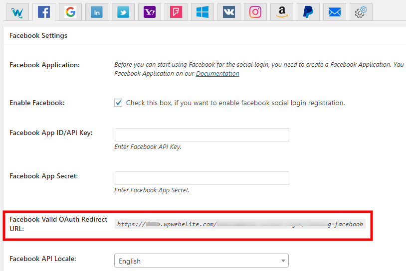 How to obtain your Facebook App Key to enable Facebook login on