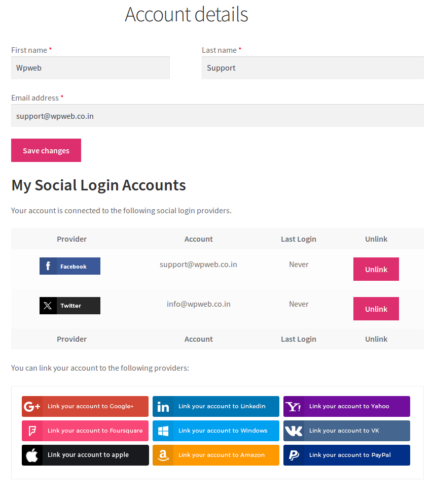 Account management tools